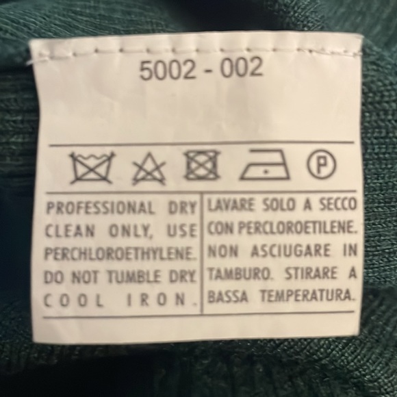 Fall 2011 runway Salvatore Ferragamo forest green henley sweater, size medium - Picture 7 of 8